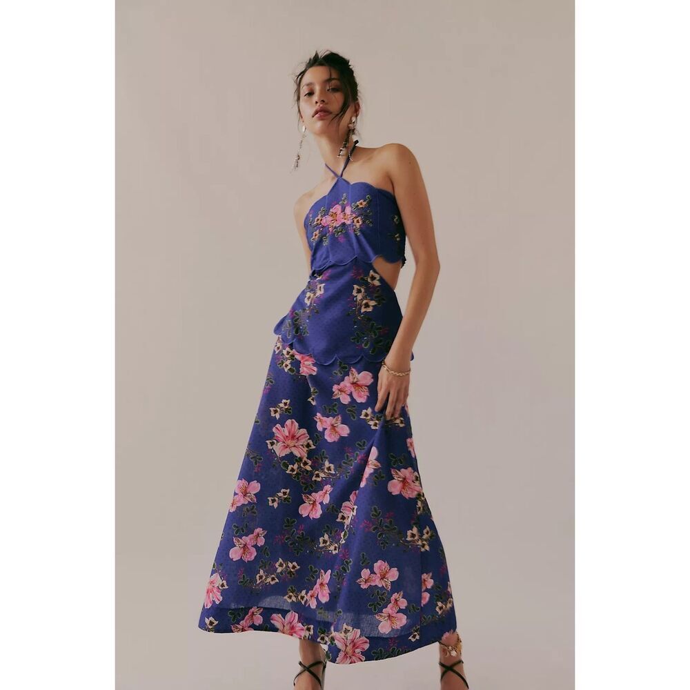 New Free People Agua Bendita Jamie Maxi Dress Size S $380